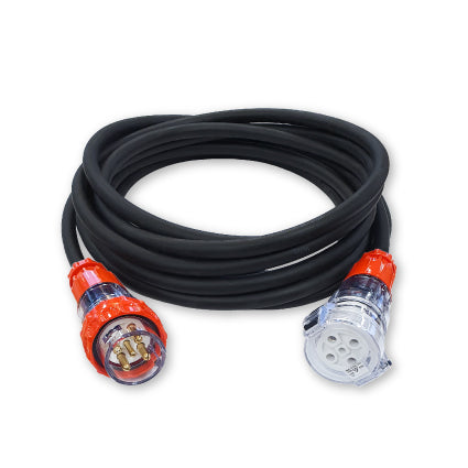 5 pin three phase black extension lead.