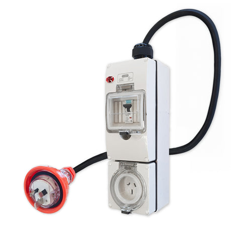 Single phase adaptor Australian plug socket.