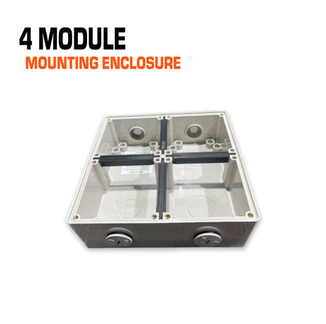 Australian 4 gang mounting enclosure.