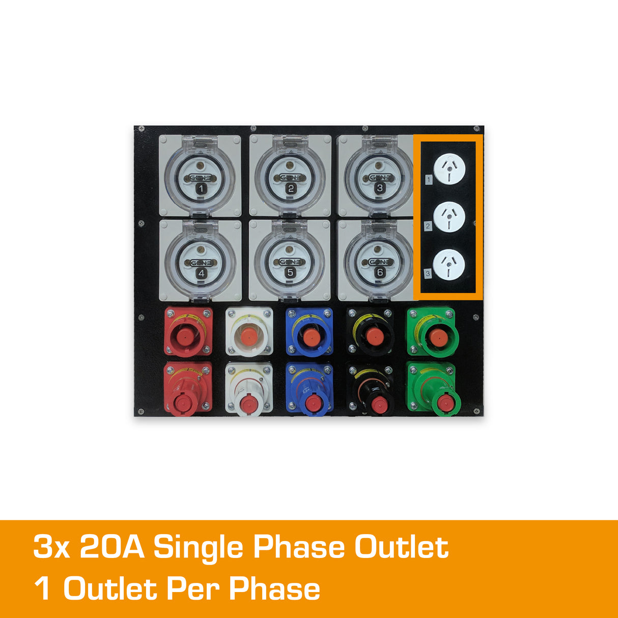 8RU 400A Rack Mount Distribution Board