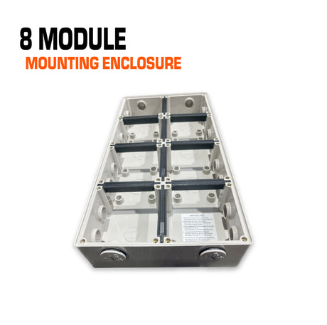 Australian 8 gang mounting enclosure.