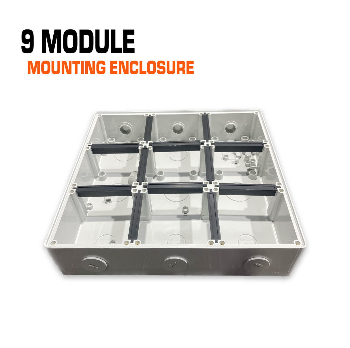Australian 9 gang mounting enclosure.
