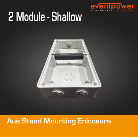 Aus Stand 2 gang Mounting Enclosure - Shallow