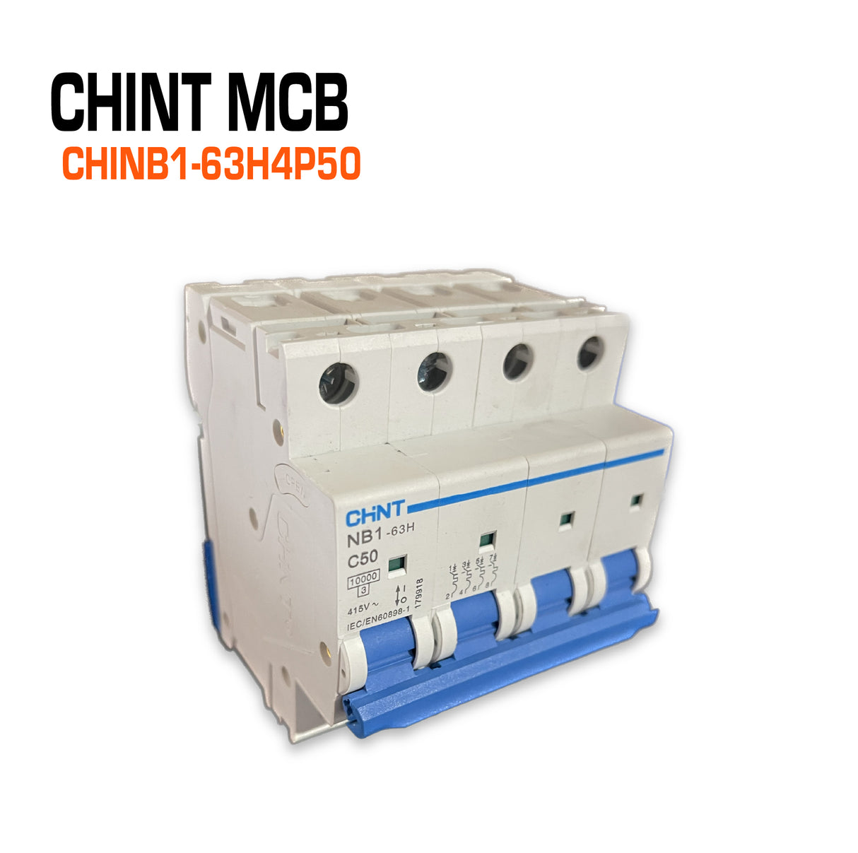 Chint Circuit Breaker MCB 4P 50 Amp C Curve.