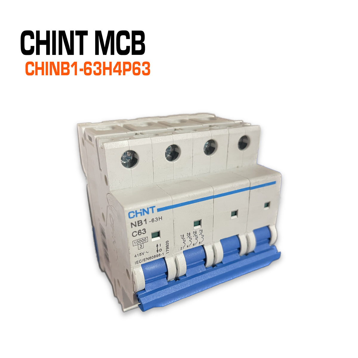 CHINT 63 Amp Circuit Breaker 4P 10kA C Curve EVENTPOWER EQUIPMENT chint-63-amp-circuit-breaker-4p-10ka-c-curve-eventpower-equipment