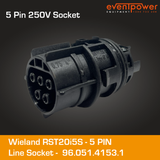 Wieland RST20i5 Line Socket G5 10-14mm clamp