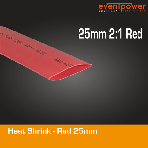 Heatshrink - 25mm 2:1 Red 1m