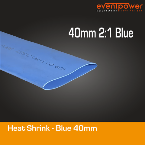 Heatshrink - 40mm 2:1 Blue 1m
