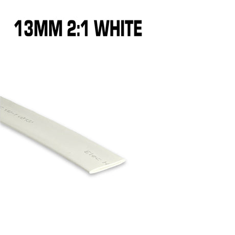 13mm white heat shrink.