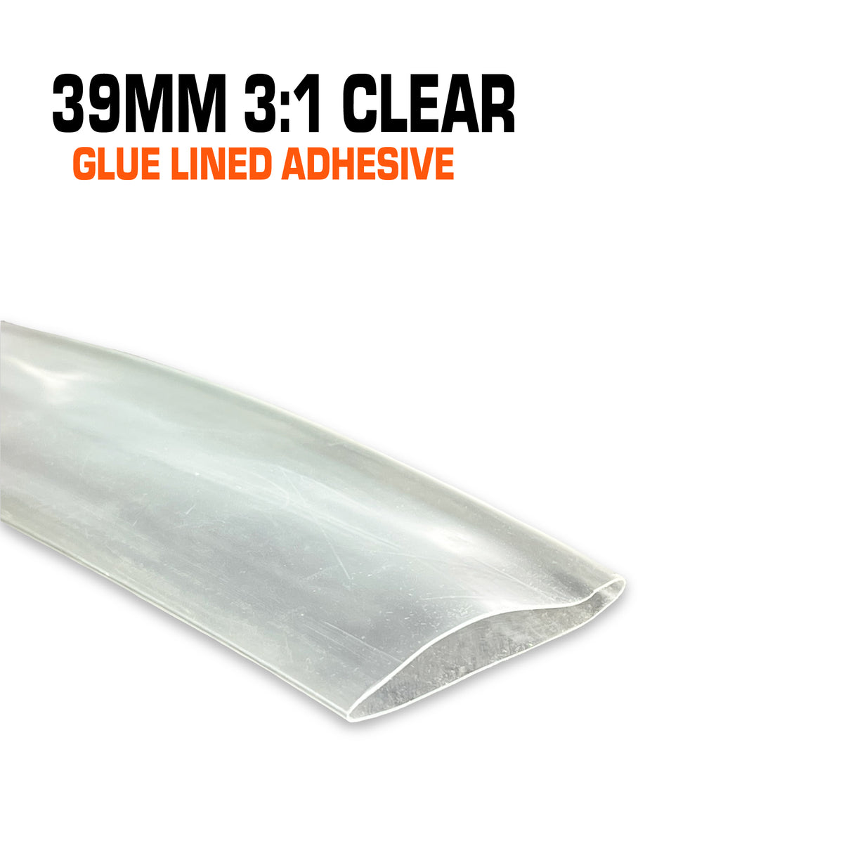 39mm clear glue-lined heat shrink.