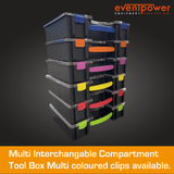 Organiser storage accessories tool box with compartments