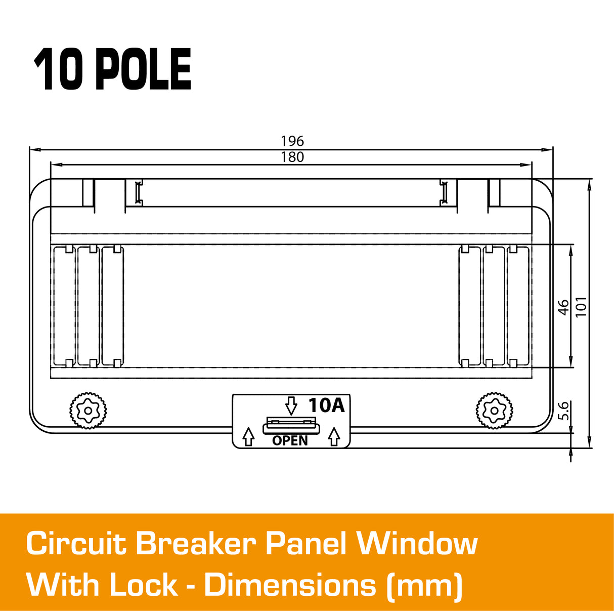 10 Pole Panel Window Cover With Lock