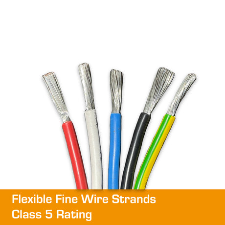 1.5mm² V90HT PVC 0.6/1kV Single Core Flex Cable Red 100m