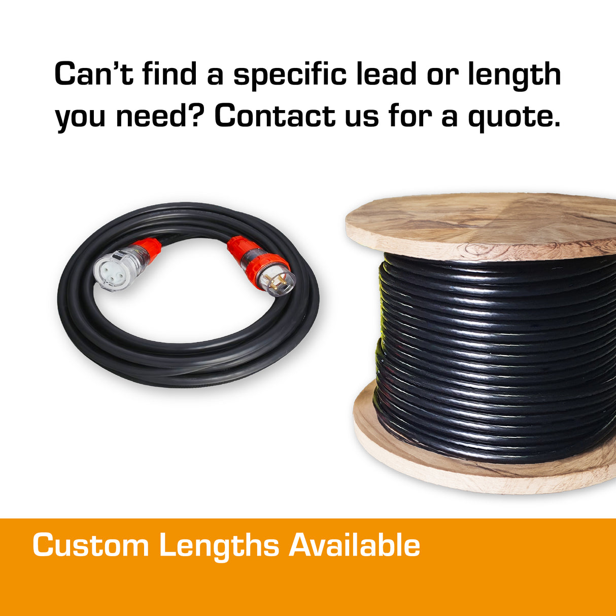 32 Amp Single Phase Extension Lead 3 Pin - 5M