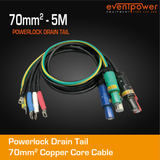 70mm2 Powerlock Drain Tails - 5m