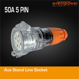 Aus Stand Line Socket 50A 5 PIN