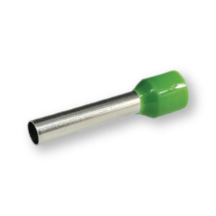 Green bootlace ferrule.