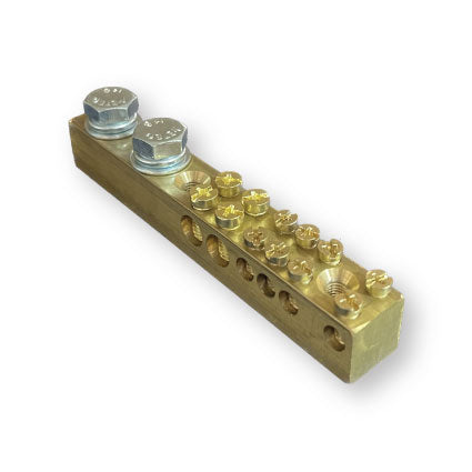 Copper busbar 6 way.