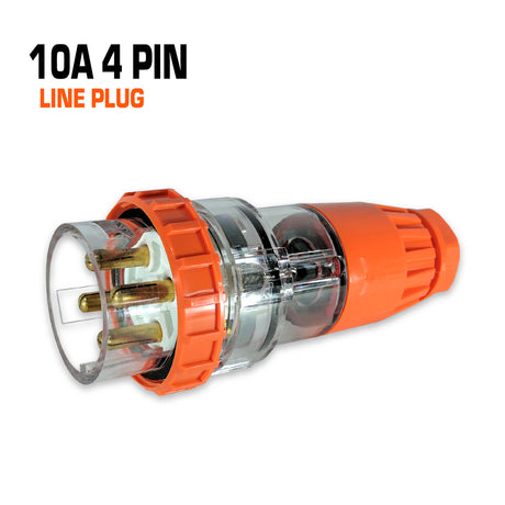 Australian 10 amp 4 pin line plug.