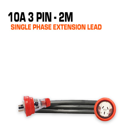 10 amp extension lead flat pin 2 metres