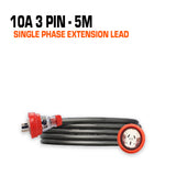 10 amp extension lead flat pin 5 metres