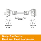 10 amp extension lead plug and socket