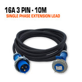 16 Amp Single Phase Ceeform Extension Lead - 10M