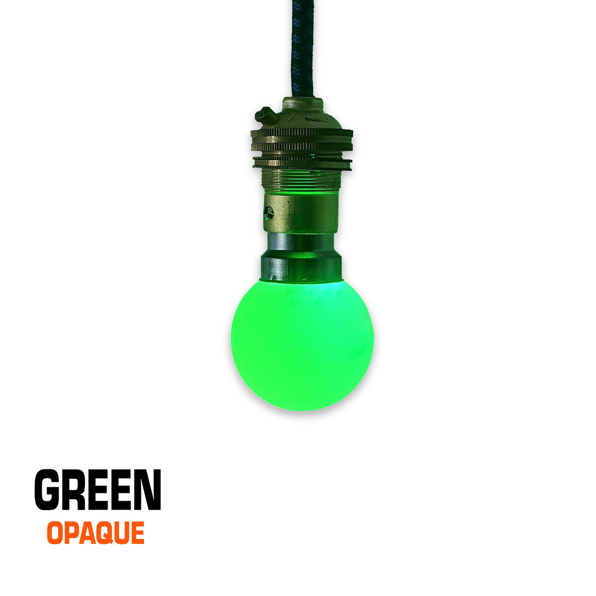 2W LED green opaque light globe.