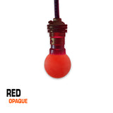 2W LED red opaque light globe.