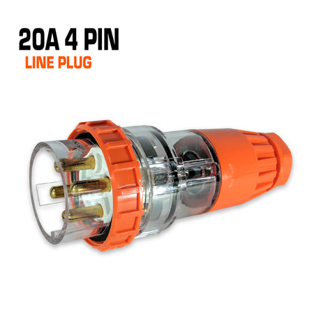 Australian 20 amp 4 pin line plug.