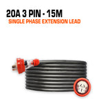 20 amp extension lead flat pin 15 metres