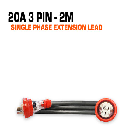 20 amp extension lead flat pin 2 metres