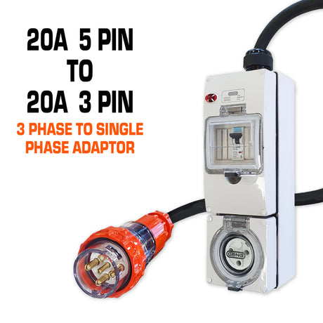 20 amp to 20 amp adaptor 3 pin