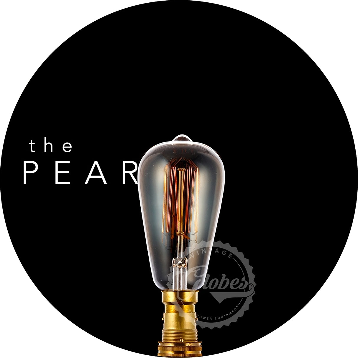 25W vintage globe, the pear, b22.