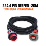 32 Amp 3 Phase Ceeform Extension Lead 4 Pin Reefer - 20M