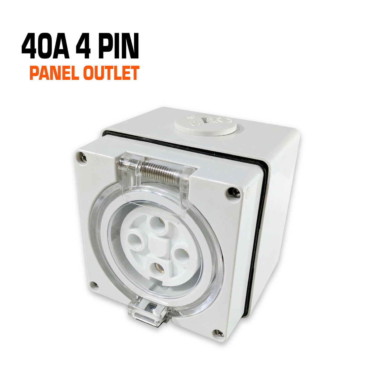 Australian 40 amp 4 pin panel outlet.