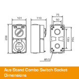 Australian 40A Switched Outlet 5 PIN