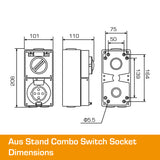 Australian 50A Switched Outlet 5 PIN