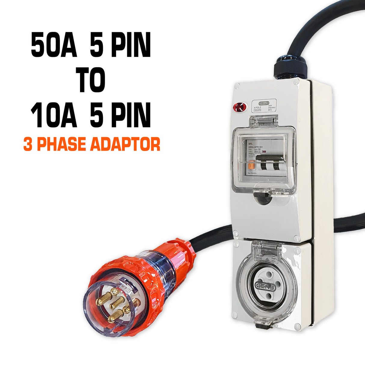 50 amp to 10 amp adaptor