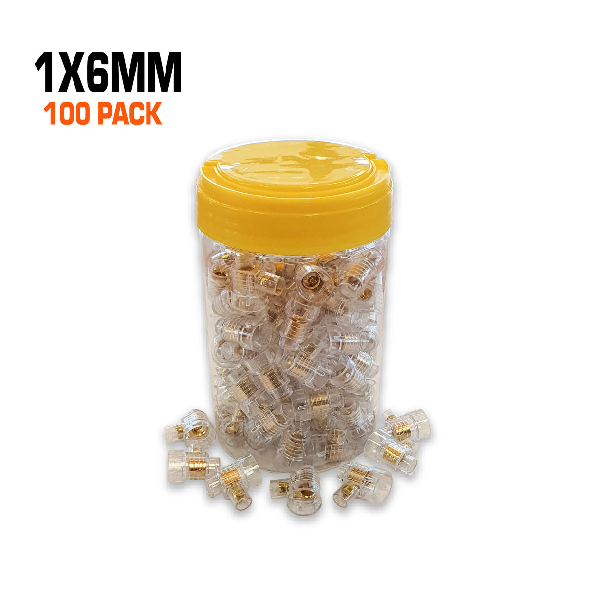 1x6mm Screw Connector (100 Pack In Jar)