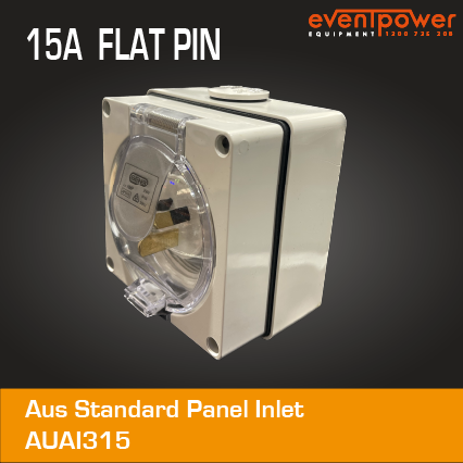 Aus stand Appliance inlet 15A 3 Pin Flat