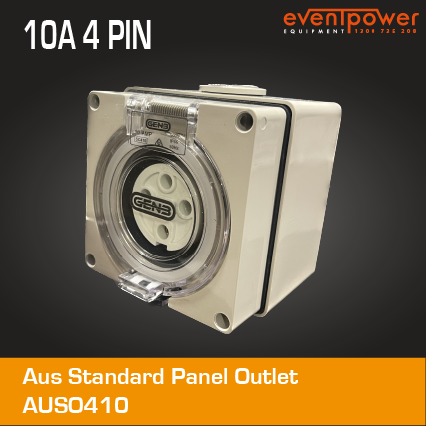 Aus stand Panel outlet 10A 4 PIN