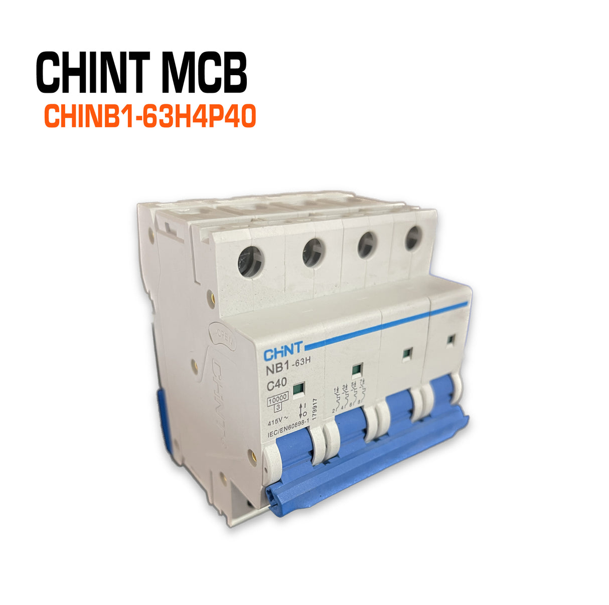 Chint Circuit Breaker MCB 4P 40 Amp C Curve.