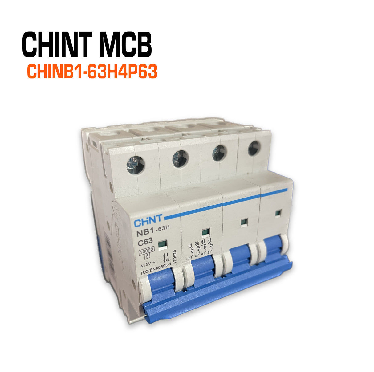 Chint Circuit Breaker MCB 4P 63 Amp C Curve.