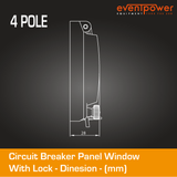 4 Pole Panel window cover with lock