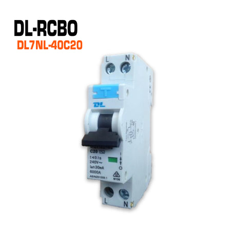 DL Circuit Breaker RCBO 1P 20 Amp C Curve.