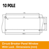 10 Pole Panel Window Cover With Lock