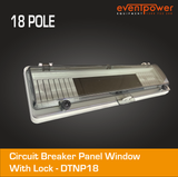 18 Pole Panel window cover with lock
