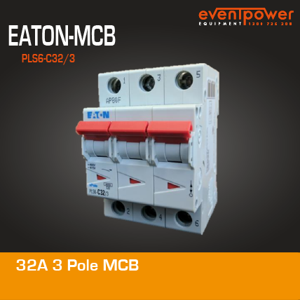 3P 6kA 32A MCB C curve Circuit Breaker Eaton