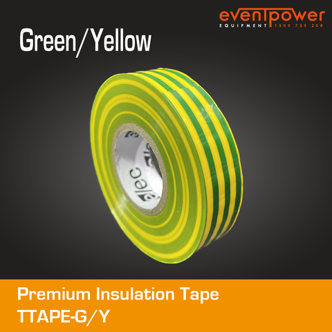 Premium Electrical Insulation Tape  - Green/Yellow